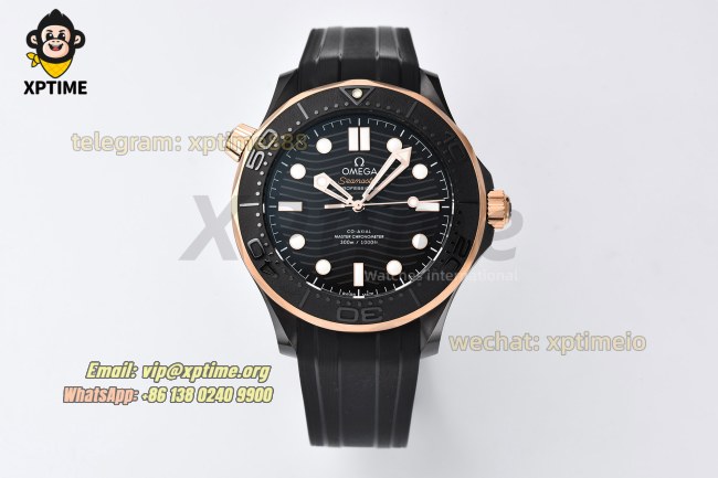 Seamaster 300M 43.5mm VSF Black/Dot on CER/RU Strap A8806 Seamaster 300M 43.5mm VSF Black/Dot on CER/RU Strap A8806