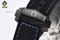 Planet Ocean GMT 45.5mm VSF Black/Stick with Blue Numeral on CER/RU Strap A8906 Super Clone Planet Ocean GMT 45.5mm VSF Black/Stick with Blue Numeral on CER/RU Strap A8906 Super Clone