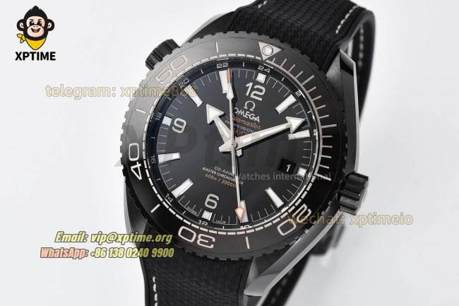 Planet Ocean GMT 45.5mm VSF Black/Sticks & Numerals on NY/RU Strap A8906 Super Clone Planet Ocean GMT 45.5mm VSF Black/Sticks & Numerals on NY/RU Strap A8906 Super Clone