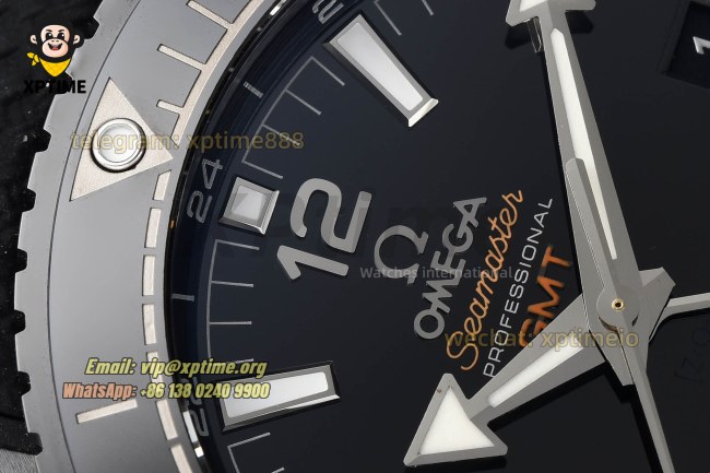 Planet Ocean GMT 45.5mm VSF Black/Sticks & Numerals on NY/RU Strap A8906 Super Clone Planet Ocean GMT 45.5mm VSF Black/Sticks & Numerals on NY/RU Strap A8906 Super Clone