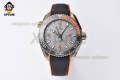 Planet Ocean 43.5mm VSF Gray/Stick/Orange Numeral on SS/RU Strap A8900 Super Clone Planet Ocean 43.5mm VSF Gray/Stick/Orange Numeral on SS/RU Strap A8900 Super Clone