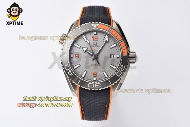 Planet Ocean 43.5mm VSF Gray/Stick/Orange Numeral on SS/RU Strap A8900 Super Clone Planet Ocean 43.5mm VSF Gray/Stick/Orange Numeral on SS/RU Strap A8900 Super Clone