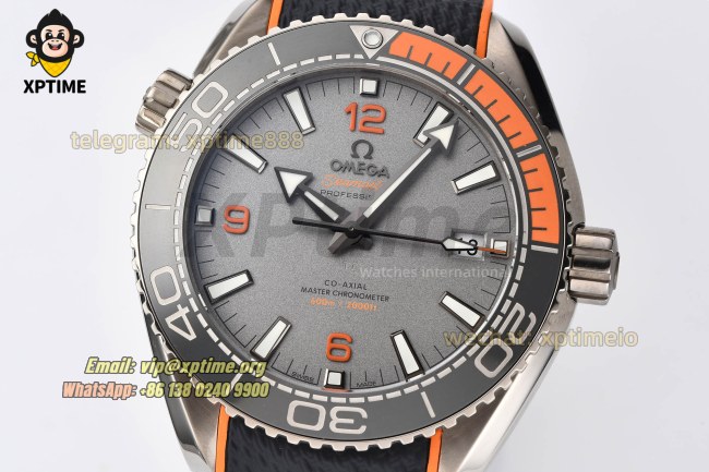 Planet Ocean 43.5mm VSF Gray/Stick/Orange Numeral on SS/RU Strap A8900 Super Clone Planet Ocean 43.5mm VSF Gray/Stick/Orange Numeral on SS/RU Strap A8900 Super Clone