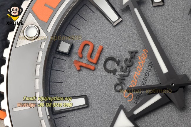 Planet Ocean 43.5mm VSF Gray/Stick/Orange Numeral on SS/RU Strap A8900 Super Clone Planet Ocean 43.5mm VSF Gray/Stick/Orange Numeral on SS/RU Strap A8900 Super Clone