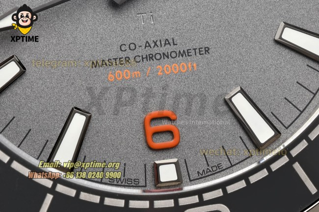 Planet Ocean 43.5mm VSF Gray/Stick/Orange Numeral on SS/RU Strap A8900 Super Clone Planet Ocean 43.5mm VSF Gray/Stick/Orange Numeral on SS/RU Strap A8900 Super Clone