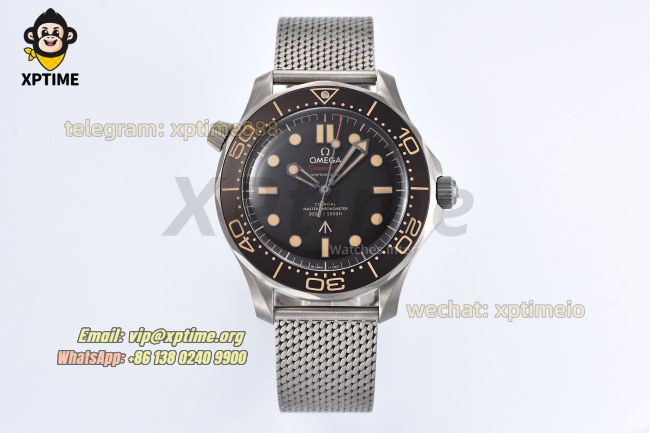 Seamaster 300M No Time To Die 007 42mm VSF Black/Dot on Titanium Bracelet V6 A8806 Super Clone Seamaster 300M No Time To Die 007 42mm VSF Black/Dot on Titanium Bracelet V6 A8806 Super Clone
