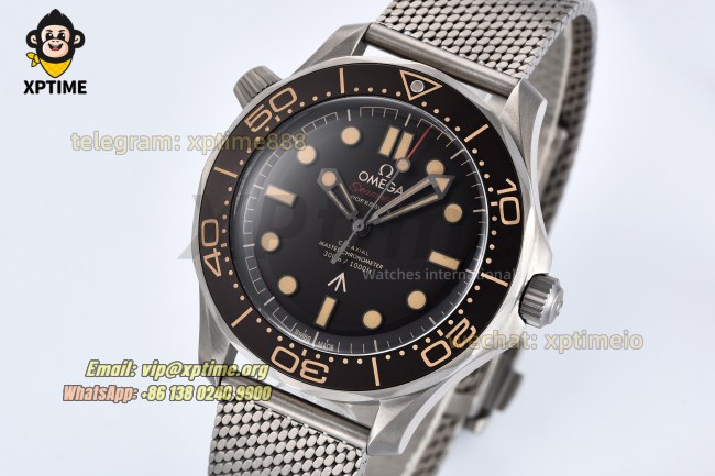 Seamaster 300M No Time To Die 007 42mm VSF Black/Dot on Titanium Bracelet V6 A8806 Super Clone Seamaster 300M No Time To Die 007 42mm VSF Black/Dot on Titanium Bracelet V6 A8806 Super Clone