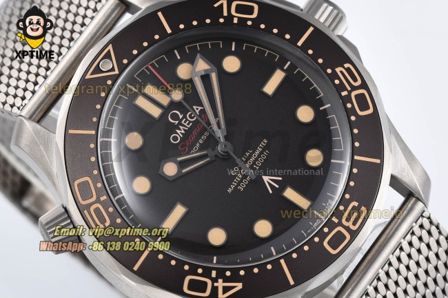 Seamaster 300M No Time To Die 007 42mm VSF Black/Dot on Titanium Bracelet V6 A8806 Super Clone Seamaster 300M No Time To Die 007 42mm VSF Black/Dot on Titanium Bracelet V6 A8806 Super Clone