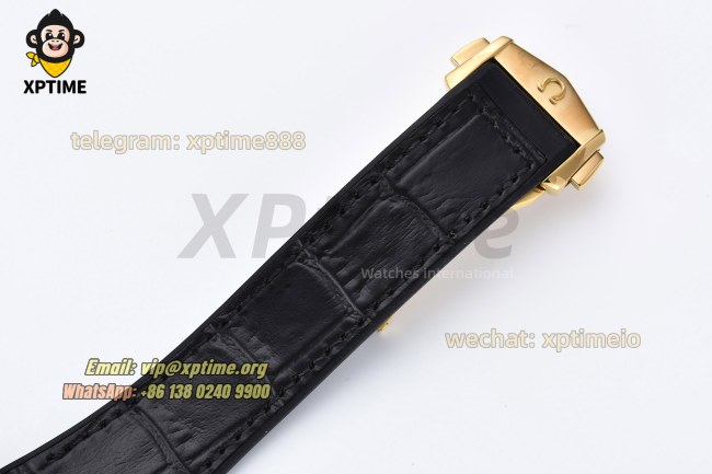 Constellation 41mm VSF Black/Stick on YG/LE Strap Super Clone A8900 Constellation 41mm VSF Black/Stick on YG/LE Strap Super Clone A8900