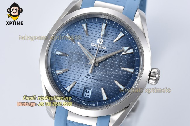 Aqua Terral 150M 41mm VSF Blue Textured/Arrow head on SS/RU Strap A8900 Super Clone Aqua Terral 150M 41mm VSF Blue Textured/Arrow head on SS/RU Strap A8900 Super Clone