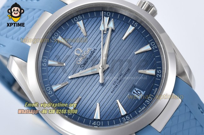 Aqua Terral 150M 41mm VSF Blue Textured/Arrow head on SS/RU Strap A8900 Super Clone Aqua Terral 150M 41mm VSF Blue Textured/Arrow head on SS/RU Strap A8900 Super Clone