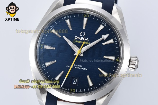 Aqua Terral 150M 41mm VSF Blue Textured/Arrow Head on SS/RU Strap A8900 Super Clone Aqua Terral 150M 41mm VSF Blue Textured/Arrow Head on SS/RU Strap A8900 Super Clone