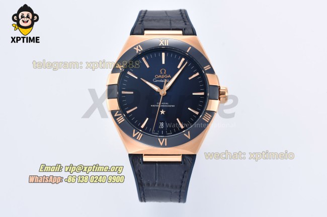 Constellation 41mm VSF Blue/Stick on RG/LE Strap A8900 Super Clone Constellation 41mm VSF Blue/Stick on RG/LE Strap A8900 Super Clone