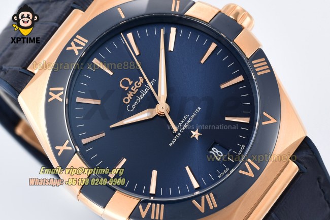 Constellation 41mm VSF Blue/Stick on RG/LE Strap A8900 Super Clone Constellation 41mm VSF Blue/Stick on RG/LE Strap A8900 Super Clone
