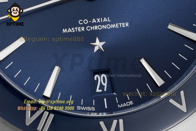 Constellation 41mm VSF Blue/Stick on SS/LE Strap A8900 Super Clone Constellation 41mm VSF Blue/Stick on SS/LE Strap A8900 Super Clone