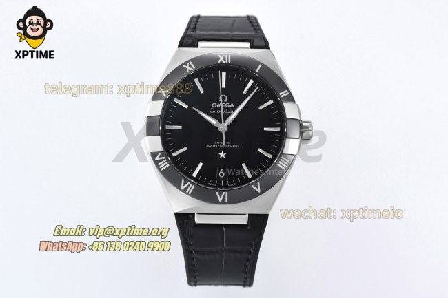 Constellation 41mm VSF Black/Stick on SS/LE Strap A8900 Super Clone Constellation 41mm VSF Black/Stick on SS/LE Strap A8900 Super Clone