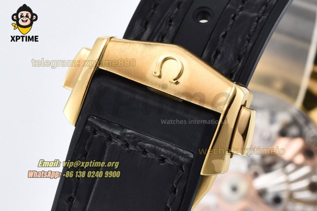 Constellation 41mm VSF Black/Stick on YG/LE Strap Super Clone A8900 Constellation 41mm VSF Black/Stick on YG/LE Strap Super Clone A8900