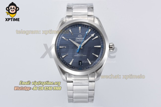 Aqua Terral 150M 41mm VSF Blue Textured/Arrow head on SS/SS Bracelet A8900 Super Clone Aqua Terral 150M 41mm VSF Blue Textured/Arrow head on SS/SS Bracelet A8900 Super Clone