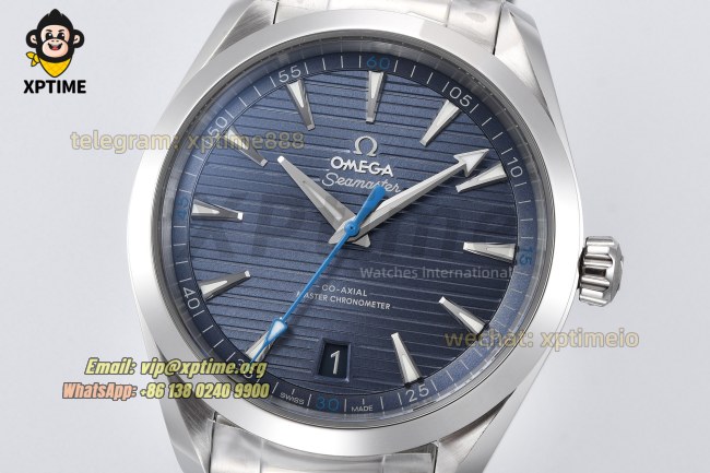 Aqua Terral 150M 41mm VSF Blue Textured/Arrow head on SS/SS Bracelet A8900 Super Clone Aqua Terral 150M 41mm VSF Blue Textured/Arrow head on SS/SS Bracelet A8900 Super Clone