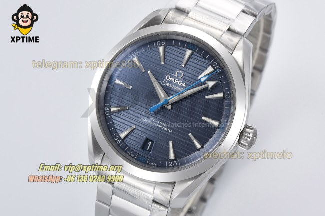 Aqua Terral 150M 41mm VSF Blue Textured/Arrow head on SS/SS Bracelet A8900 Super Clone Aqua Terral 150M 41mm VSF Blue Textured/Arrow head on SS/SS Bracelet A8900 Super Clone
