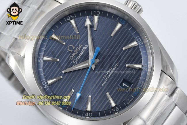 Aqua Terral 150M 41mm VSF Blue Textured/Arrow head on SS/SS Bracelet A8900 Super Clone Aqua Terral 150M 41mm VSF Blue Textured/Arrow head on SS/SS Bracelet A8900 Super Clone