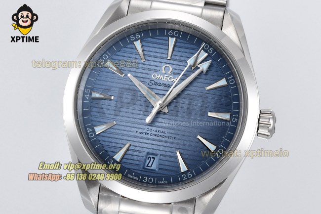 Aqua Terral 150M 41mm VSF Blue Textured/Arrow head on SS/SS Bracelet A8900 Super Clone Aqua Terral 150M 41mm VSF Blue Textured/Arrow head on SS/SS Bracelet A8900 Super Clone