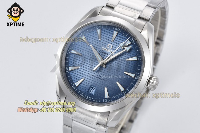 Aqua Terral 150M 41mm VSF Blue Textured/Arrow head on SS/SS Bracelet A8900 Super Clone Aqua Terral 150M 41mm VSF Blue Textured/Arrow head on SS/SS Bracelet A8900 Super Clone