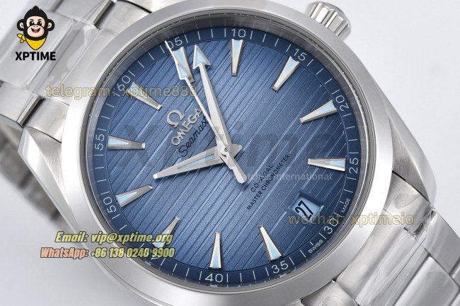 Aqua Terral 150M 41mm VSF Blue Textured/Arrow head on SS/SS Bracelet A8900 Super Clone Aqua Terral 150M 41mm VSF Blue Textured/Arrow head on SS/SS Bracelet A8900 Super Clone