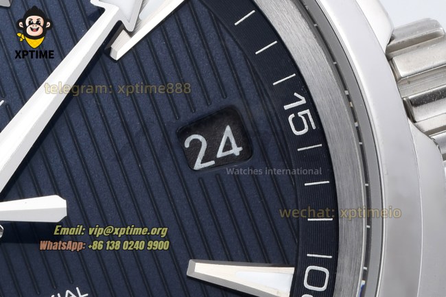 Aqua Terral 150M 41mm VSF Dark Blue Textured/Arrow head on SS/SS Bracelet A8500 Super Clone Aqua Terral 150M 41mm VSF Dark Blue Textured/Arrow head on SS/SS Bracelet A8500 Super Clone