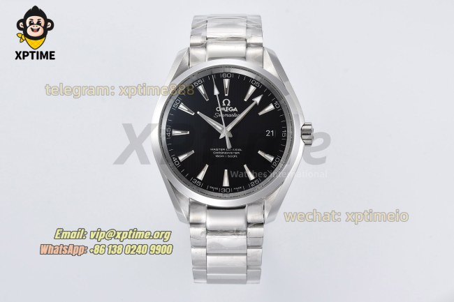 Aqua Terral 150M 41mm VSF Black/Arrow head on SS/SS Bracelet A8500 Super Clone Aqua Terral 150M 41mm VSF Black/Arrow head on SS/SS Bracelet A8500 Super Clone