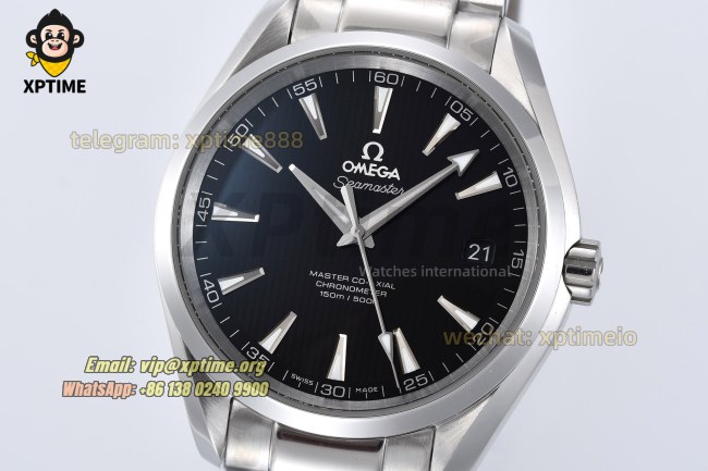 Aqua Terral 150M 41mm VSF Black/Arrow head on SS/SS Bracelet A8500 Super Clone Aqua Terral 150M 41mm VSF Black/Arrow head on SS/SS Bracelet A8500 Super Clone