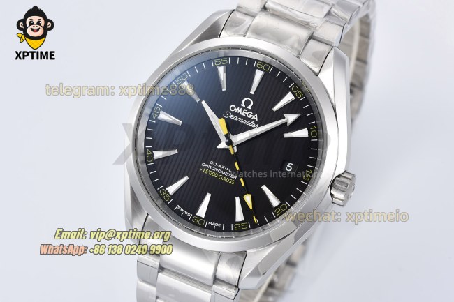 Aqua Terral 15000M Gauess Anti-Mg 41mm VSF Black/Arrow head on SS/SS Bracelet A8500 Super Clone Aqua Terral 15000M Gauess Anti-Mg 41mm VSF Black/Arrow head on SS/SS Bracelet A8500 Super Clone