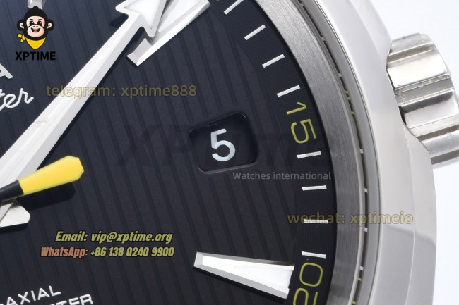 Aqua Terral 15000M Gauess Anti-Mg 41mm VSF Black/Arrow head on SS/SS Bracelet A8500 Super Clone Aqua Terral 15000M Gauess Anti-Mg 41mm VSF Black/Arrow head on SS/SS Bracelet A8500 Super Clone