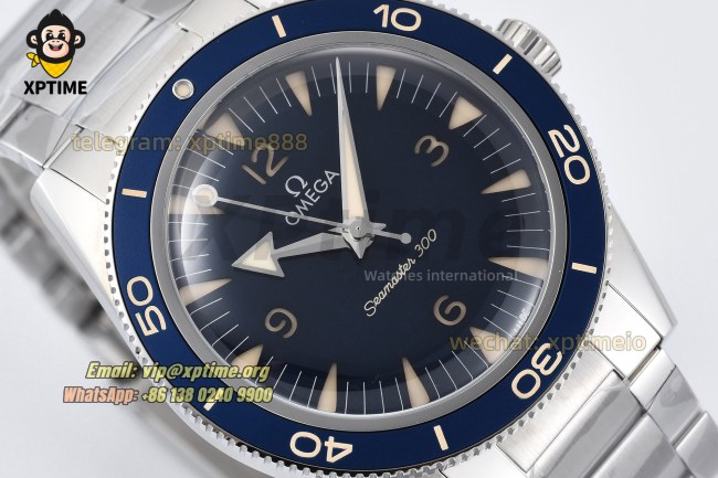 Seamaster 300M 42mm VSF Navy Blue/Numerals on SS/SS Bracelet A8912 Seamaster 300M 42mm VSF Navy Blue/Numerals on SS/SS Bracelet A8912