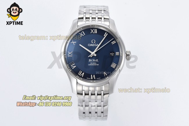 De Ville 41mm VSF Blue/ Roman on SS/SS bracelet A8500 De Ville 41mm VSF Blue/ Roman on SS/SS bracelet A8500
