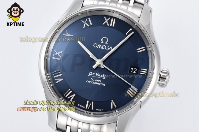 De Ville 41mm VSF Blue/ Roman on SS/SS bracelet A8500 De Ville 41mm VSF Blue/ Roman on SS/SS bracelet A8500