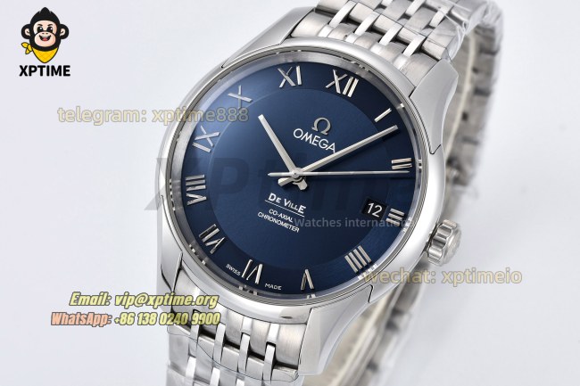 De Ville 41mm VSF Blue/ Roman on SS/SS bracelet A8500 De Ville 41mm VSF Blue/ Roman on SS/SS bracelet A8500