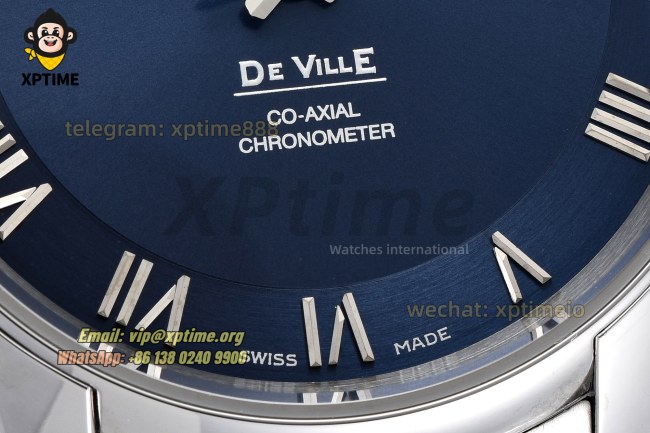 De Ville 41mm VSF Blue/ Roman on SS/SS bracelet A8500 De Ville 41mm VSF Blue/ Roman on SS/SS bracelet A8500