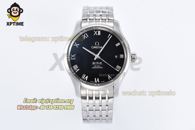 De Ville 41mm VSF Black/ Roman on SS/SS bracelet A8500 De Ville 41mm VSF Black/ Roman on SS/SS bracelet A8500