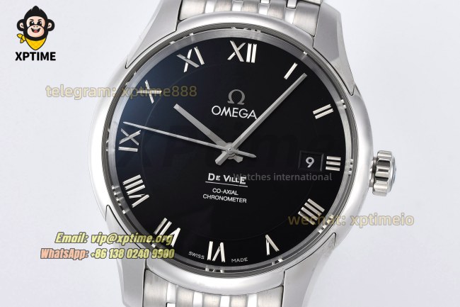 De Ville 41mm VSF Black/ Roman on SS/SS bracelet A8500 De Ville 41mm VSF Black/ Roman on SS/SS bracelet A8500