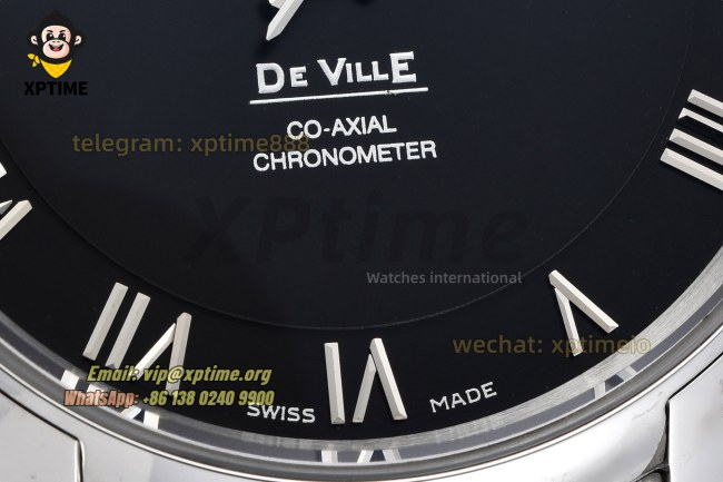 De Ville 41mm VSF Black/ Roman on SS/SS bracelet A8500 De Ville 41mm VSF Black/ Roman on SS/SS bracelet A8500