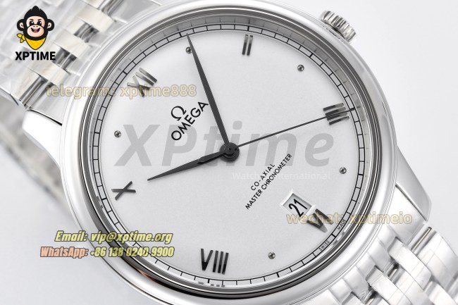 De Ville 40mm VSF White/ Roman on SS/SS bracelet A8800 De Ville 40mm VSF White/ Roman on SS/SS bracelet A8800