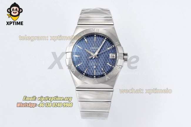 Constellation 38mm VSF Blue/Stick on SS/SS Bracelet A8500 Super Clone Constellation 38mm VSF Blue/Stick on SS/SS Bracelet A8500 Super Clone