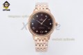 De Ville Prestige Ladies 34mm VSF Brown/Dimond & Roman on RG/RG Bracelet A8800 De Ville Prestige Ladies 34mm VSF Brown/Dimond & Roman on RG/RG Bracelet A8800