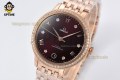 De Ville Prestige Ladies 34mm VSF Brown/Dimond & Roman on RG/RG Bracelet A8800 De Ville Prestige Ladies 34mm VSF Brown/Dimond & Roman on RG/RG Bracelet A8800