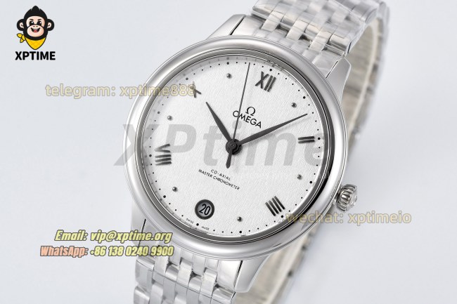 De Ville Prestige Ladies 34mm VSF White/Roman on SS/SS Bracelet A8800 De Ville Prestige Ladies 34mm VSF White/Roman on SS/SS Bracelet A8800