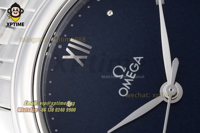 De Ville Prestige Ladies 34mm VSF Blue/Roman on SS/SS Bracelet A8800 De Ville Prestige Ladies 34mm VSF Blue/Roman on SS/SS Bracelet A8800