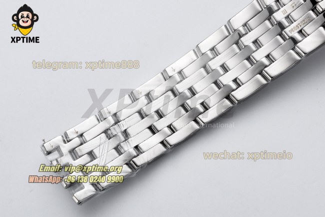 De Ville Prestige Ladies 34mm VSF White/Roman on SS/SS Bracelet A8800 De Ville Prestige Ladies 34mm VSF White/Roman on SS/SS Bracelet A8800