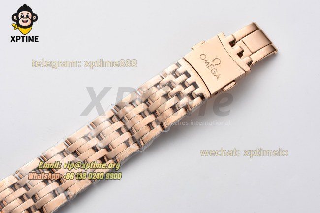 De Ville Prestige Ladies 34mm VSF Brown/Dimond & Roman on RG/RG Bracelet A8800 De Ville Prestige Ladies 34mm VSF Brown/Dimond & Roman on RG/RG Bracelet A8800