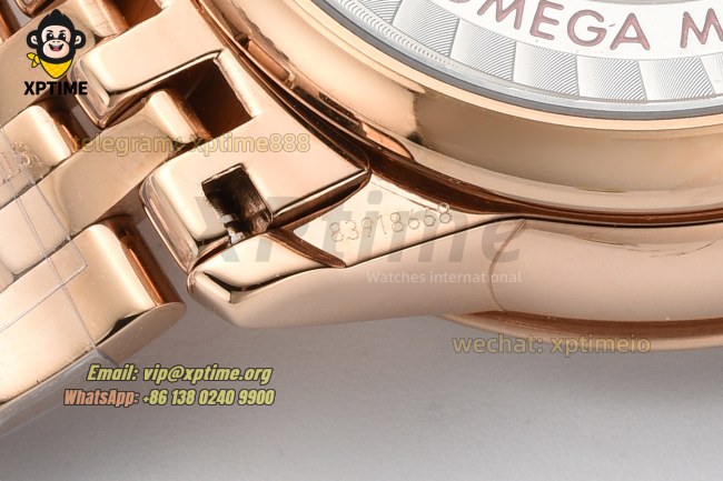 De Ville Prestige Ladies 34mm VSF Brown/Dimond & Roman on RG/RG Bracelet A8800 De Ville Prestige Ladies 34mm VSF Brown/Dimond & Roman on RG/RG Bracelet A8800
